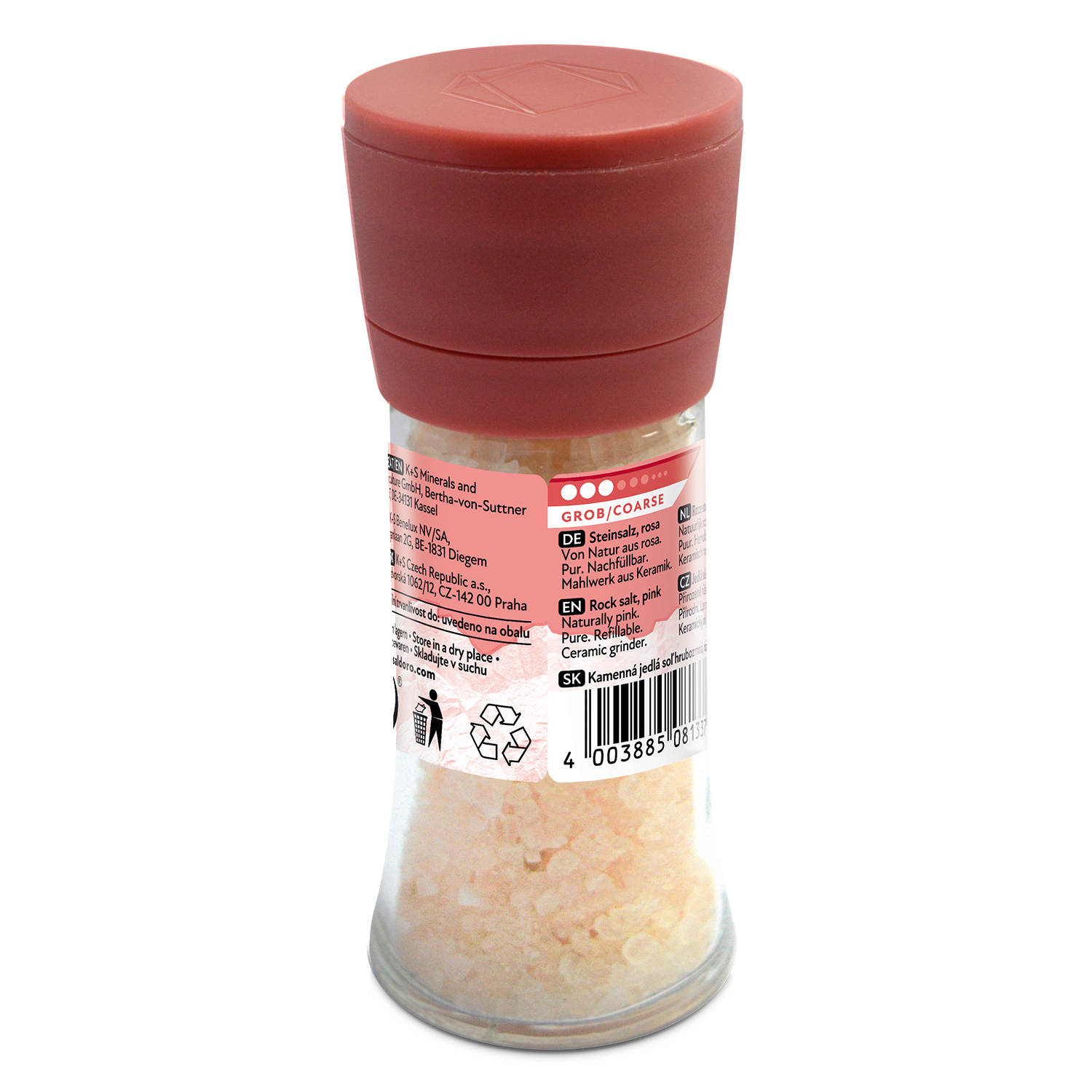 Saldoro mill, pink rock salt from behind