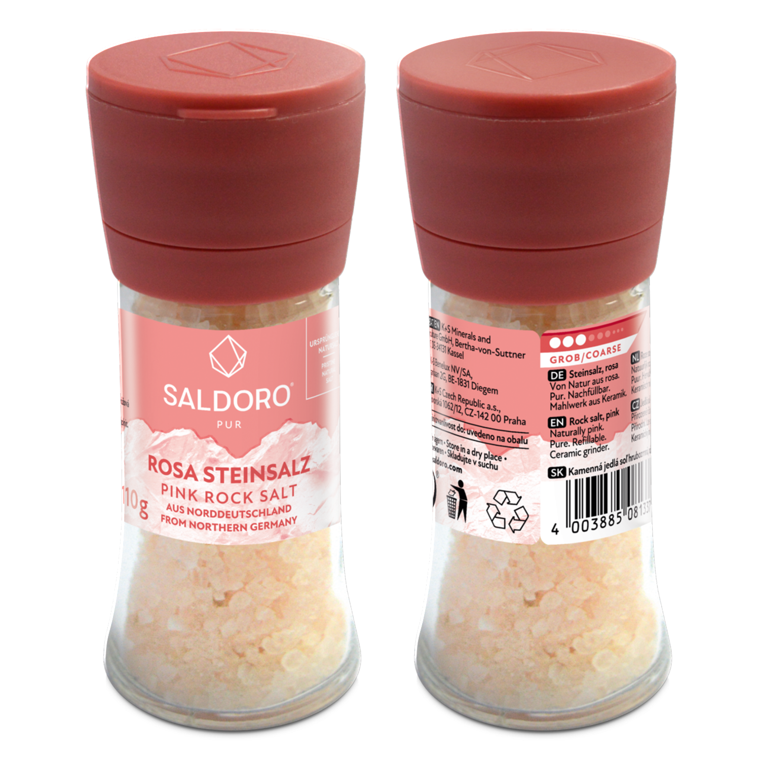 Saldoro mill, pink rock salt front and back