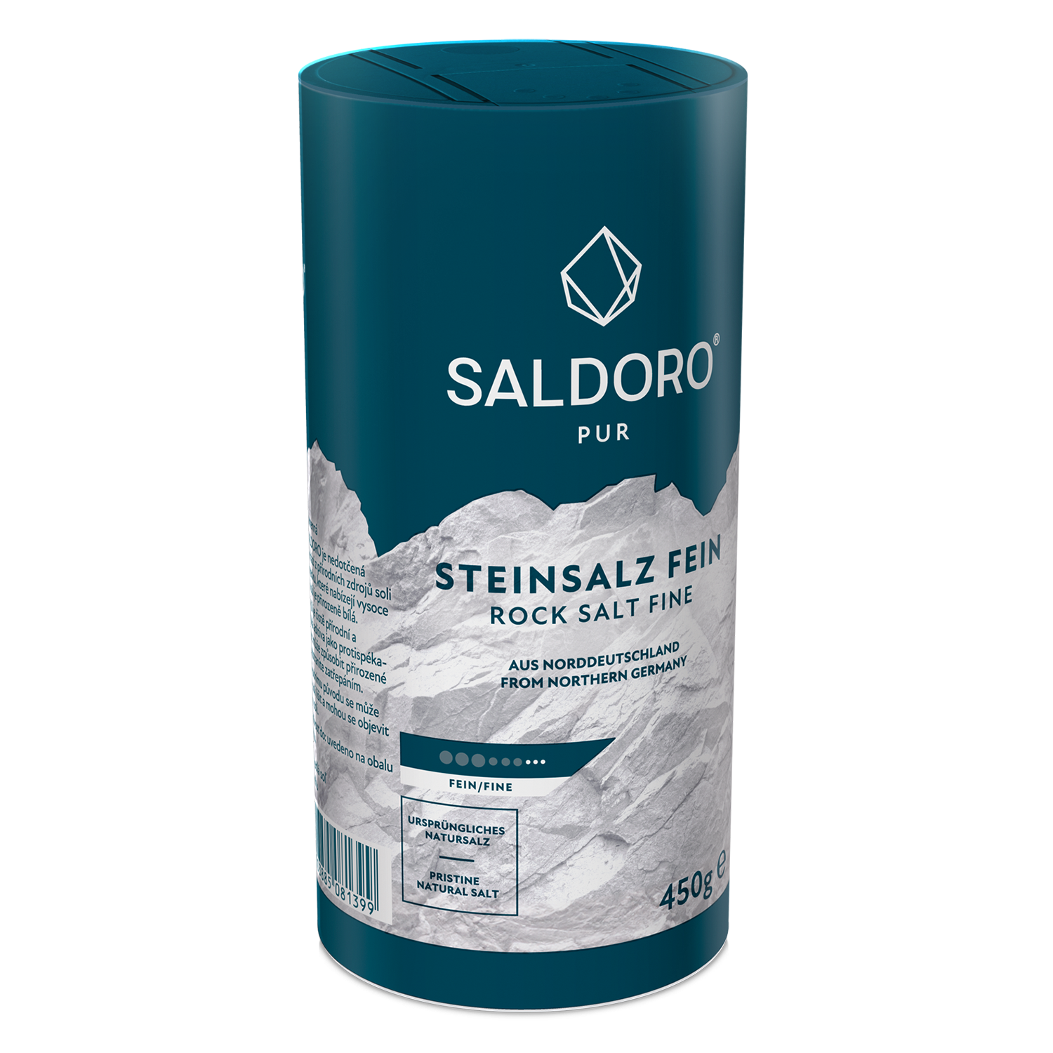 Saldoro Shaker 450g packaging side