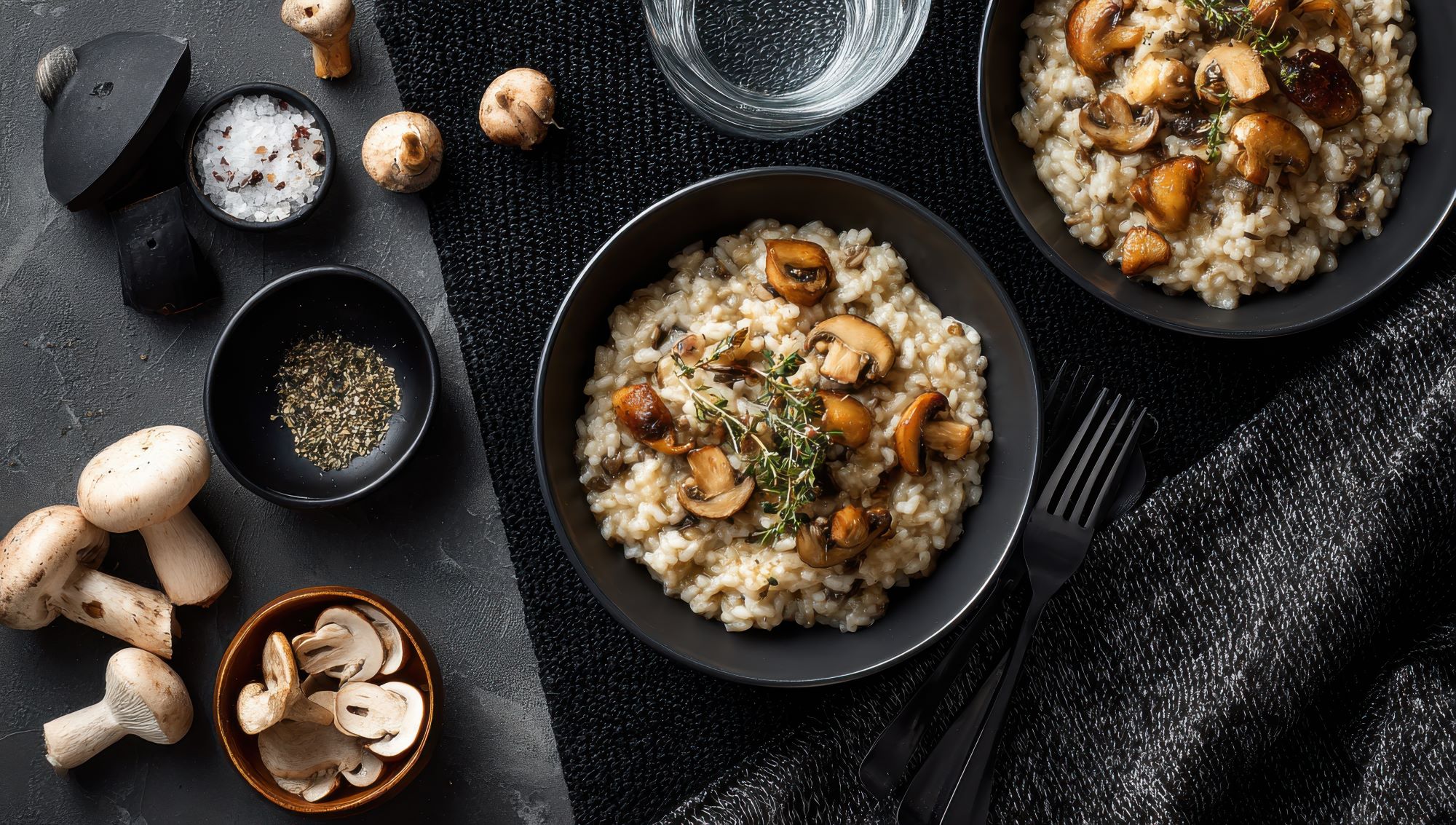 Krémové rizoto s hříbky